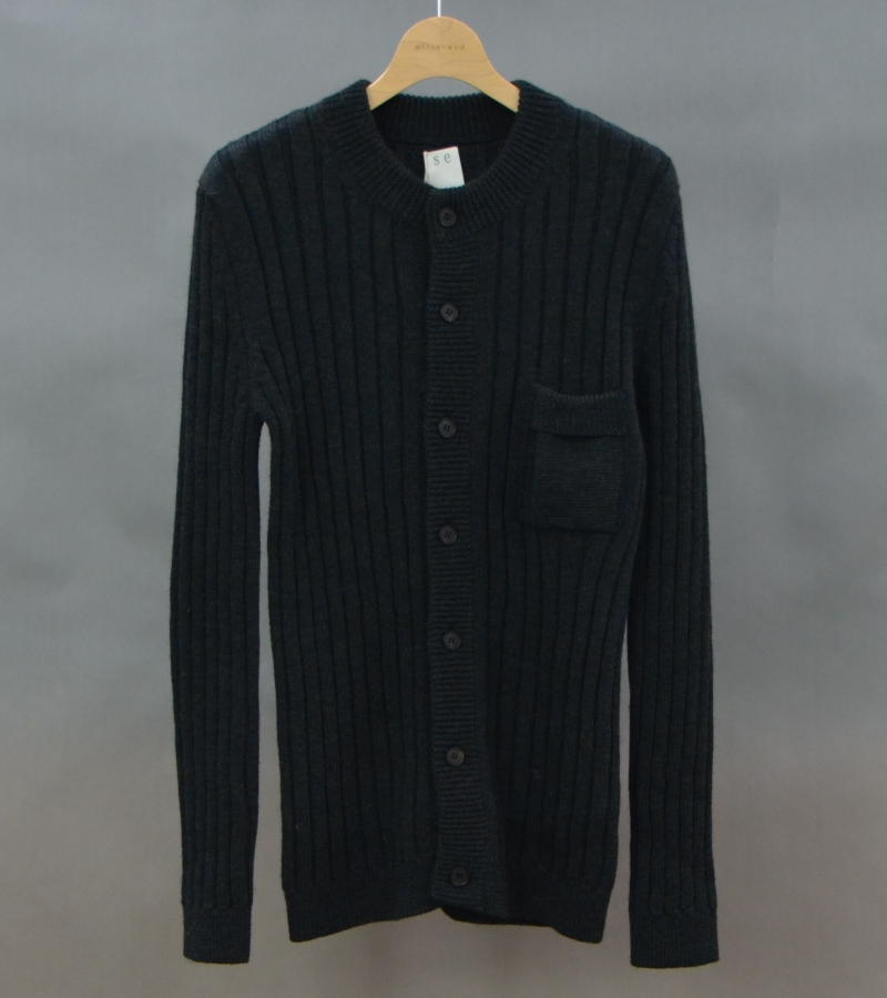 SHRINKED RIB CARDIGAN
